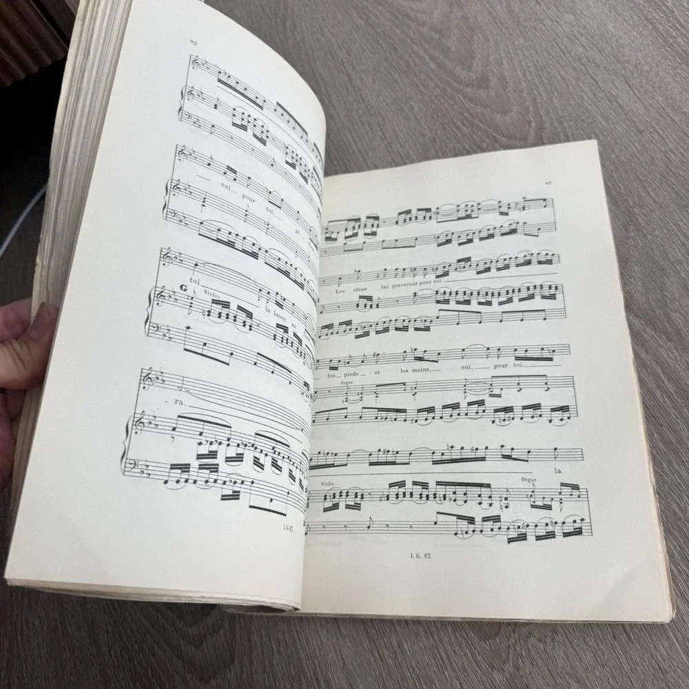 Antique J.S. Bach La Passion Selon Saint Jean Choudens Paris French Vocal Score